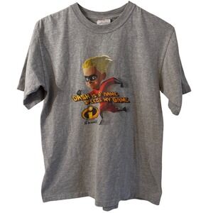 Vintage Y2K Disney The Incredibles Dash Boys T Shirt large 10-12 2000s cotton
